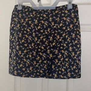 Floral mini skirt